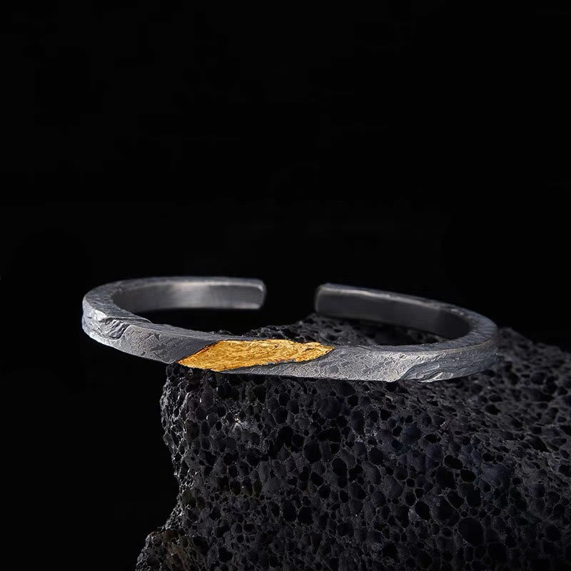WorldNorse Flowing Fire Gold Inlay Adjustable Bracelet / Ring - image 3