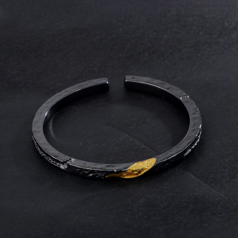 WorldNorse Flowing Fire Gold Inlay Adjustable Bracelet / Ring - image 6