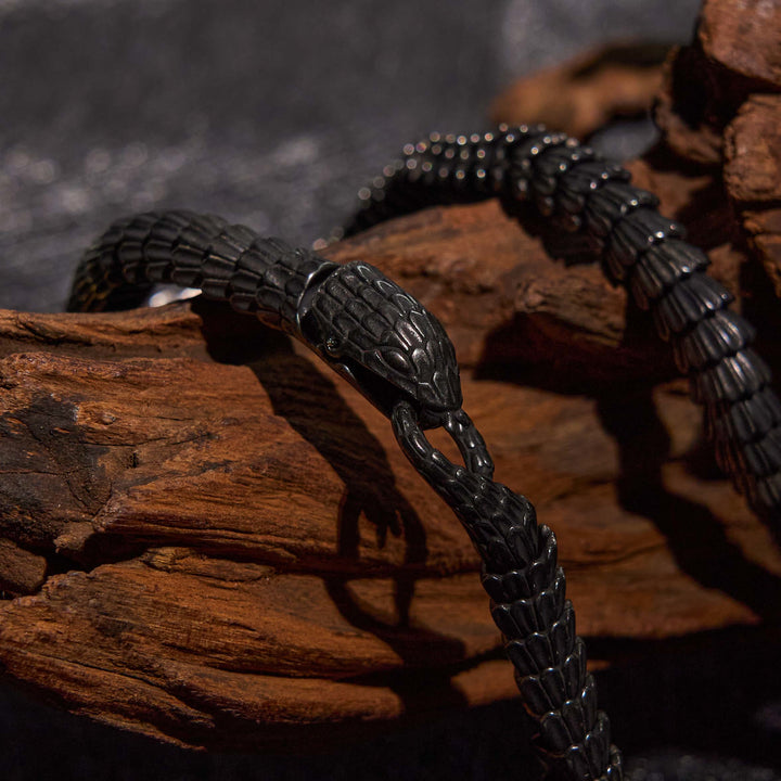 WorldNorse Vintage Stainless Steel Snake Chain Necklace & Bracelet - image 9