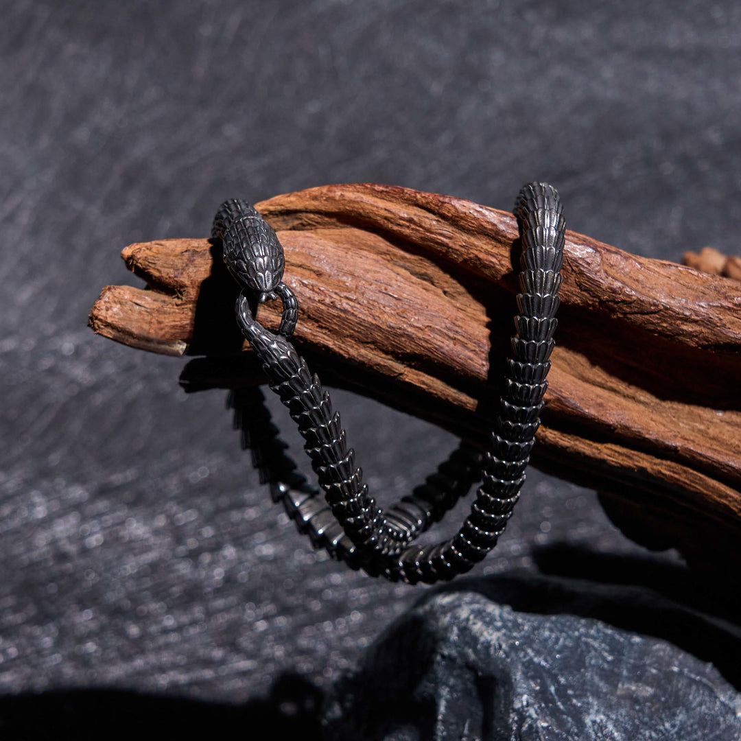 WorldNorse Vintage Stainless Steel Snake Chain Necklace & Bracelet - image 6