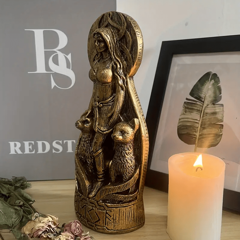 WorldNorse Freya Norse Goddess Altar Sculpture - image 5
