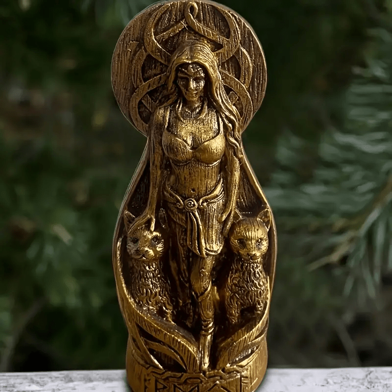 WorldNorse Freya Norse Goddess Altar Sculpture - image 1