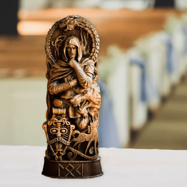 WorldNorse God Thor Statue In Battle With Jormungand Sculpture - image 7