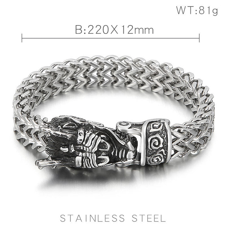 WorldNorse Norse Dragon Mesh Chain Bracelet - image 14