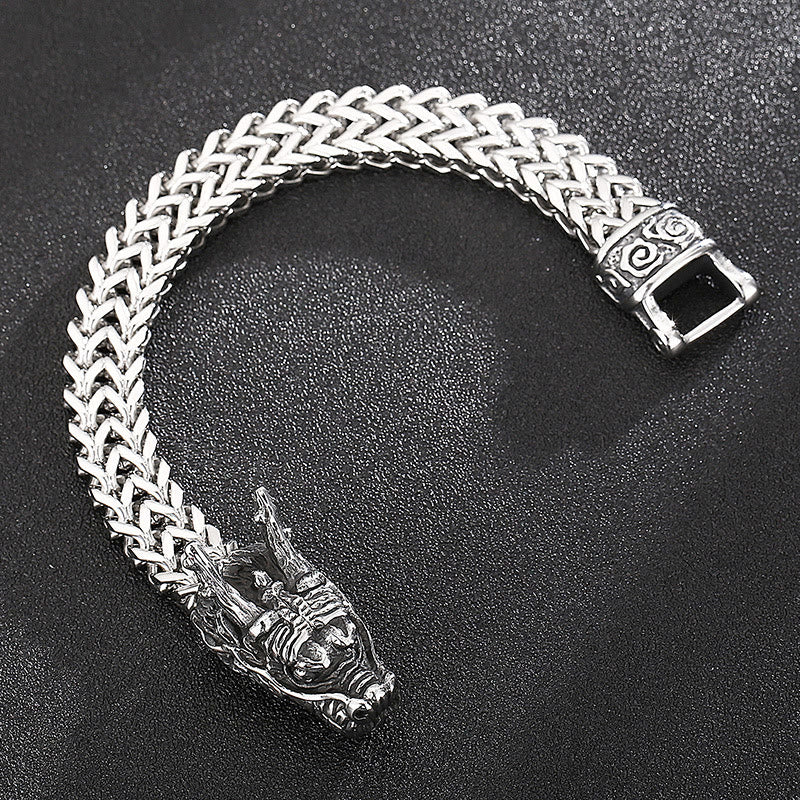 WorldNorse Norse Dragon Mesh Chain Bracelet - image 7