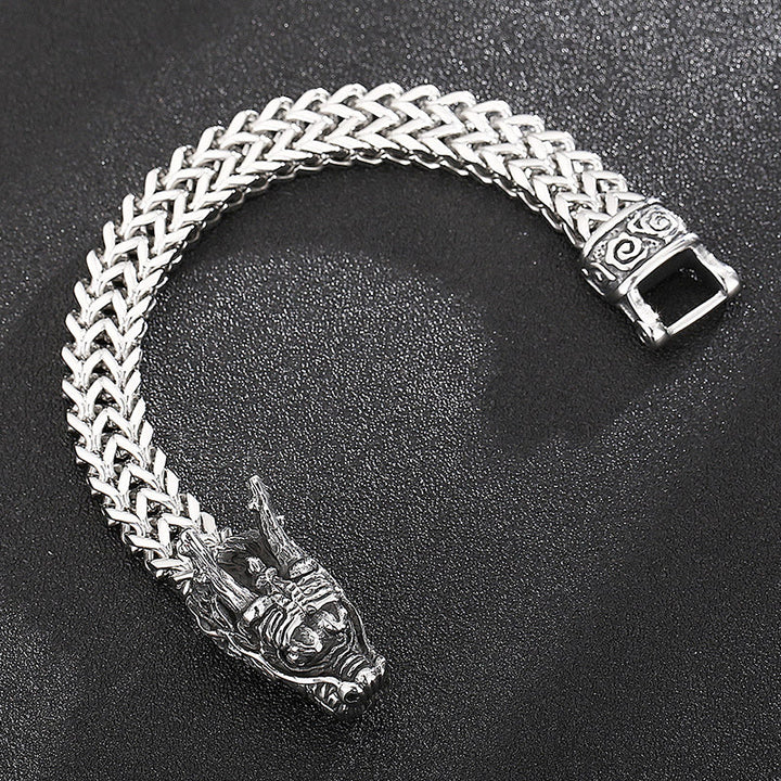 WorldNorse Norse Dragon Mesh Chain Bracelet - image 7