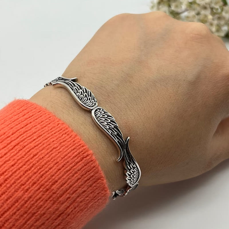 WorldNorse Angel Wings Vintage Style Bracelet - image 5