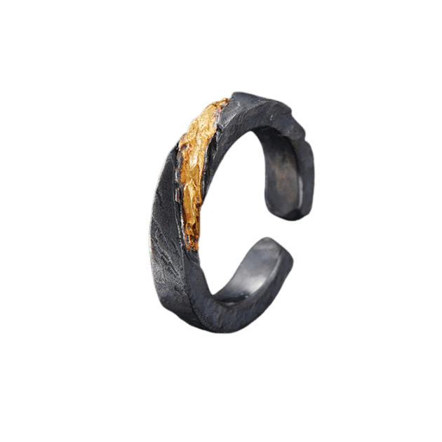 WorldNorse Flowing Fire Gold Inlay Adjustable Bracelet / Ring - image 22