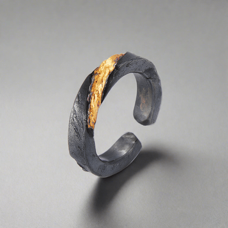 WorldNorse Flowing Fire Gold Inlay Adjustable Bracelet / Ring - Flowing Fire#Ring - image 18
