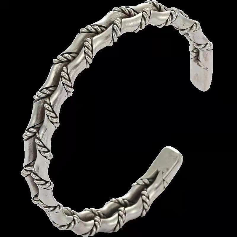 WorldNorse Double Twisted Bamboo Open Bracelet - image 3