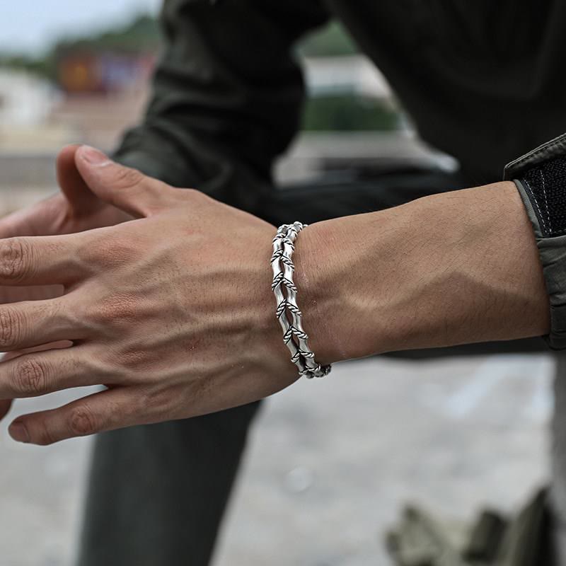 WorldNorse Double Twisted Bamboo Open Bracelet - image 1