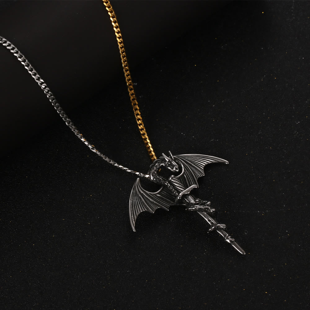 WorldNorse Pterosaur Sword Flying Dragon Necklace - image 2