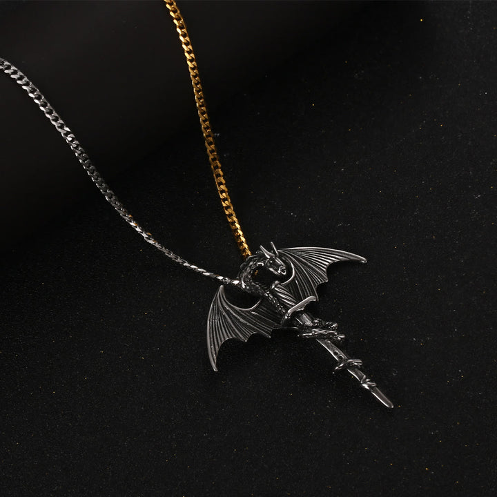 WorldNorse Pterosaur Sword Flying Dragon Necklace - image 2