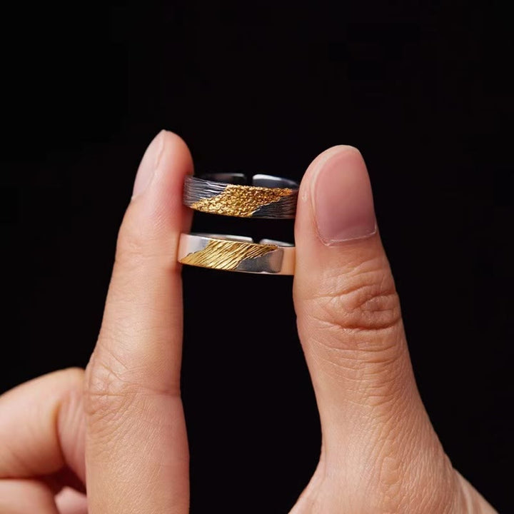 WorldNorse Firework Black Gold Ring - image 1