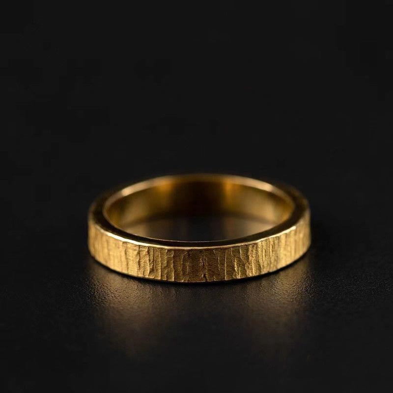 WorldNorse Vintage Bark Shape Ring - Adjustable - image 0
