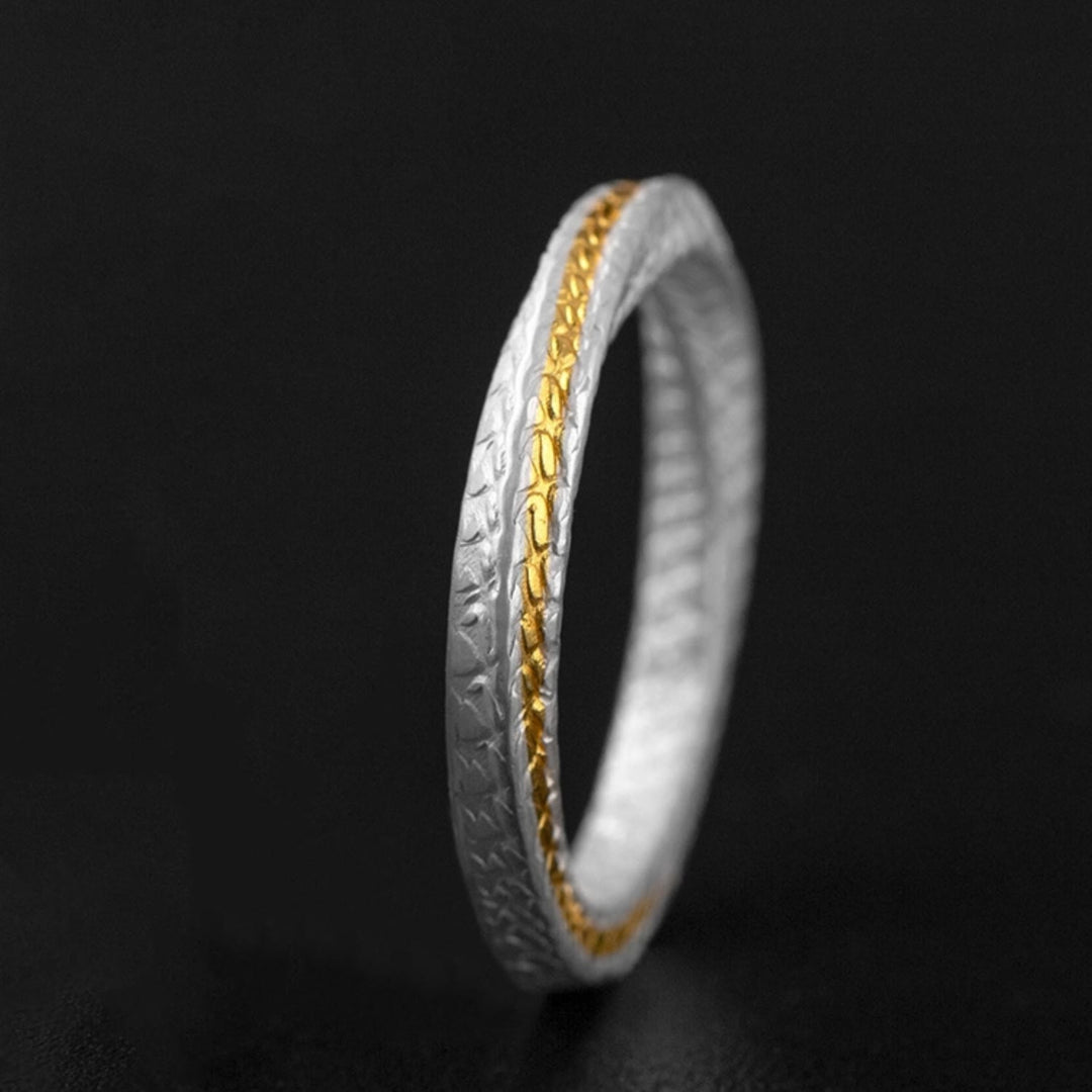WorldNorse Eternal Companion Ring - Silver&Gold - image 4