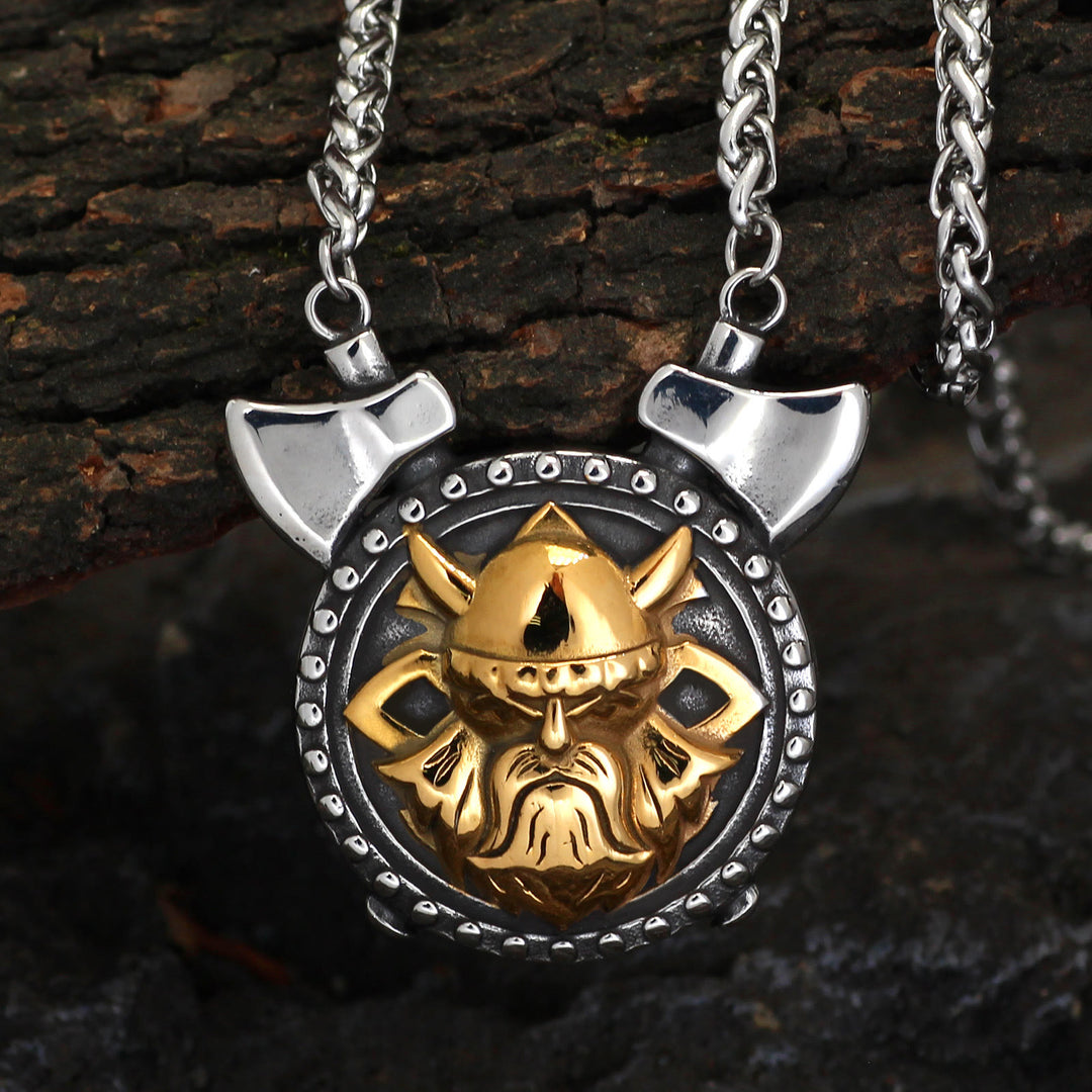 WorldNorse Viking Odin Double Axes Necklace - Necklace - image 0