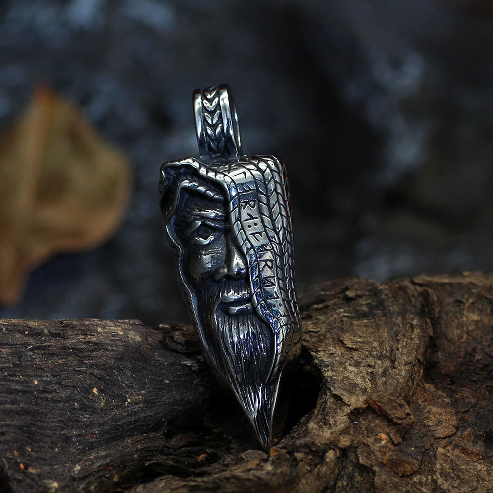 WorldNorse Allfather's Wisdom Hair Rune Necklace - image 1