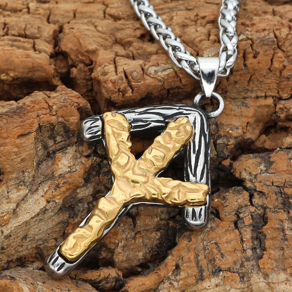 WorldNorse Viking Silver&Gold Rune Necklace - image 2