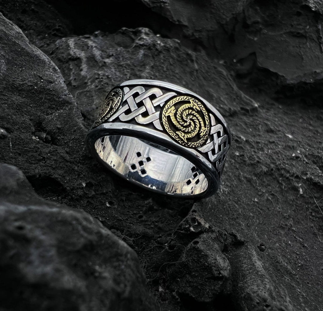 WorldNorse Celtic Knot Dragon Totem Ring - image 3