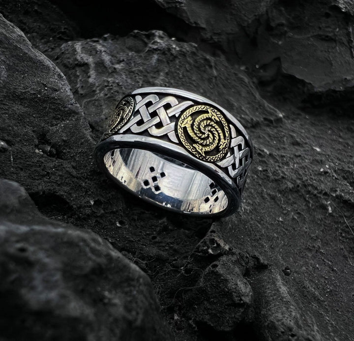 WorldNorse Celtic Knot Dragon Totem Ring - image 3