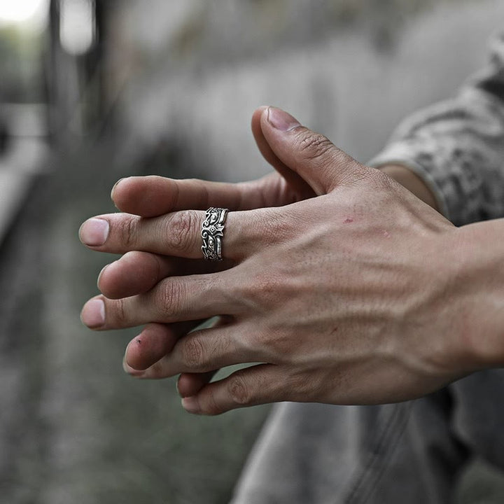 WorldNorse Men Vintage Gluttonous Divine Beast Ring - image 5