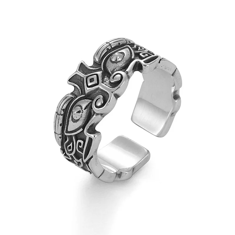 WorldNorse Men Vintage Gluttonous Divine Beast Ring - image 2
