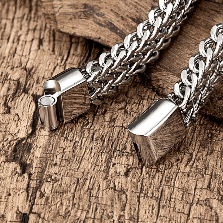 WorldNorse Classic Double Row Wheat Chain Bracelet - image 3