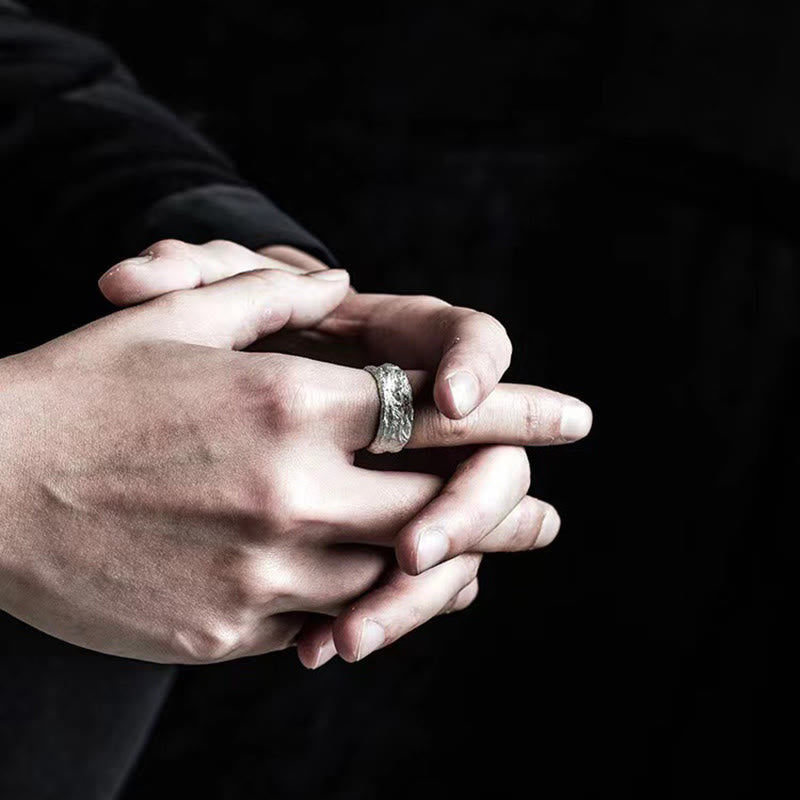 WorldNorse Hammered Fracture Ring - image 6