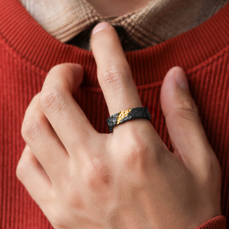 WorldNorse 999 Sterling Silver Moonlit Mountain Ring - image 1