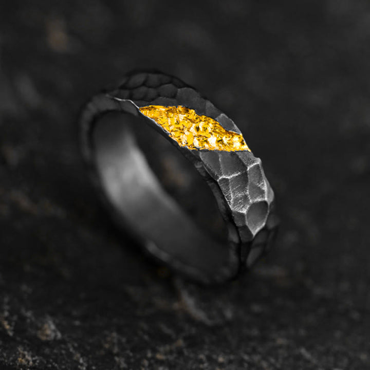 WorldNorse Handcrafted 999 Silver Moonlit Mountain Ring - UK Size V1/2 (US 11) - image 0