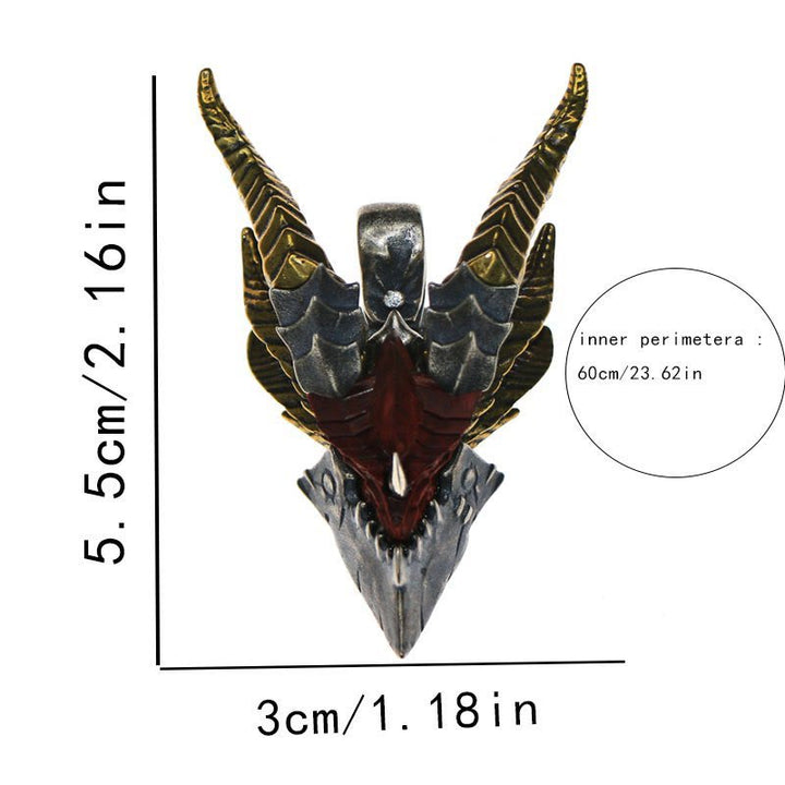 WorldNorse Retro Evil Dragon Necklace - image 3