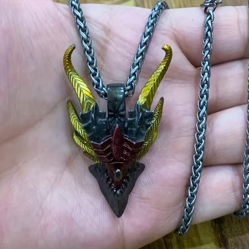 WorldNorse Retro Evil Dragon Necklace - image 2