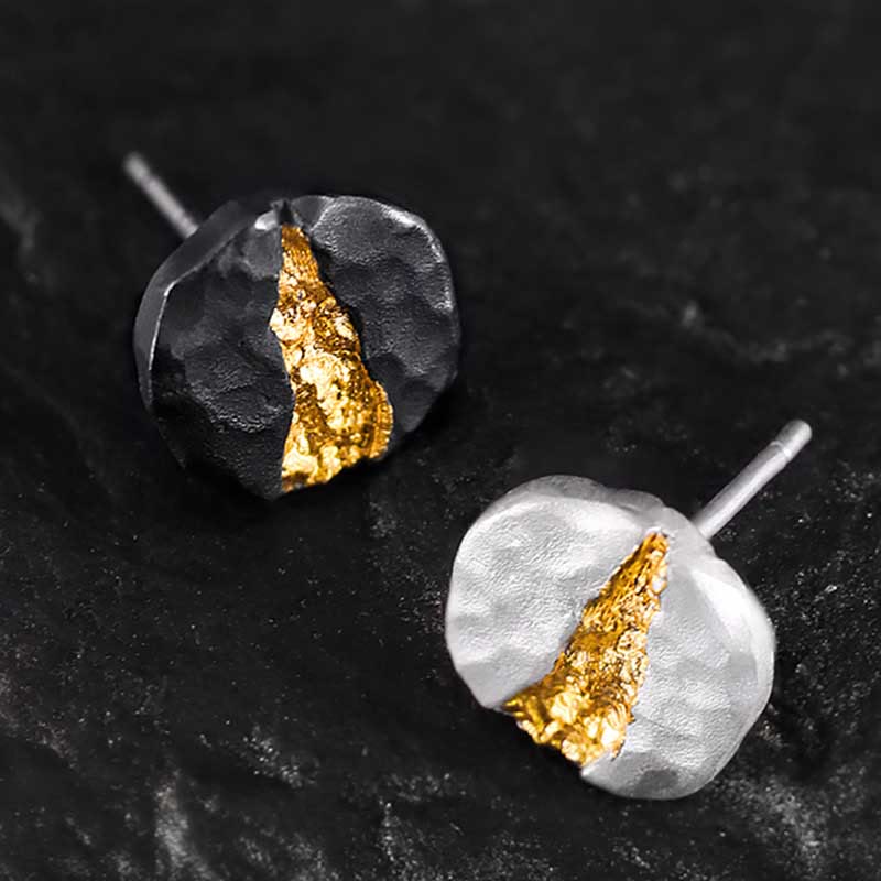 WorldNorse 999 Sterling Silver Moonlit Mountain Earrings - image 0