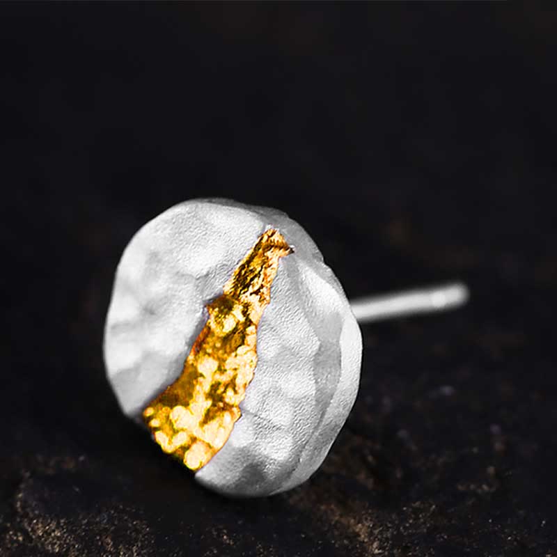 WorldNorse Handcrafted 999 Silver Moonlit Mountain Earrings - White - image 6