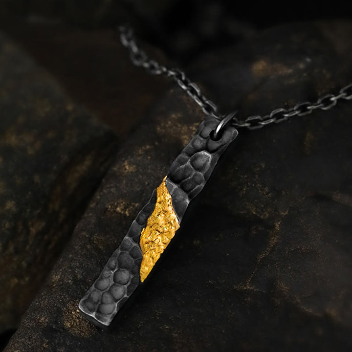 WorldNorse 999 Sterling Silver Moonlit Mountain Necklace - With 55cm Silver Chain - image 0