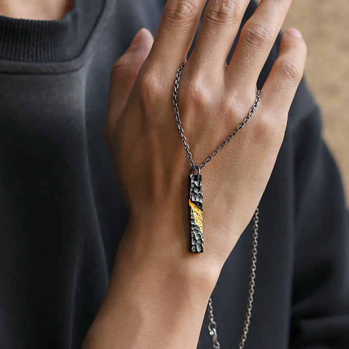 WorldNorse 999 Sterling Silver Moonlit Mountain Necklace - image 2