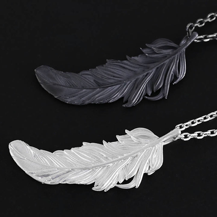 WorldNorse 999 Sterling Silver Feather Necklace - image 11