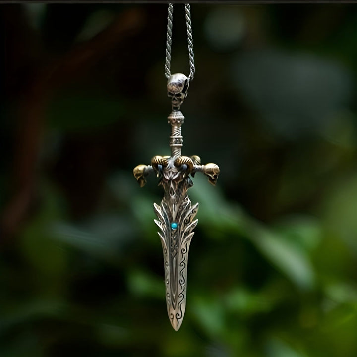 WorldNorse Sheep Skull Sword Necklace - image 2