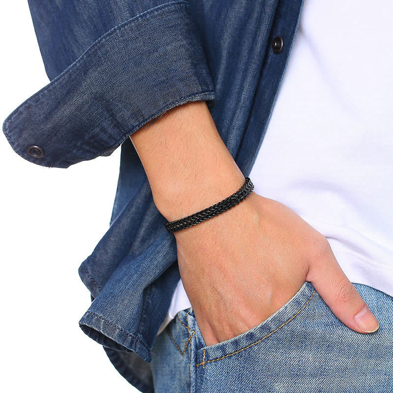 WorldNorse Stainless Steel Wheat Bracelet - image 5