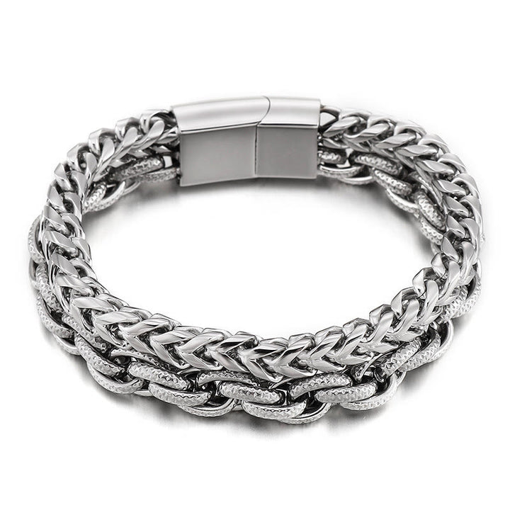 WorldNorse Heavy Chain Link Stainless Steel Bracelet - Silver - 23cm - image 6