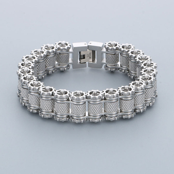 WorldNorse Punk Bicycle Chain Bracelet