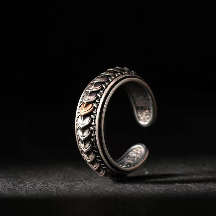 WorldNorse Vintage Dragon Scale Bracelet / Ring - Ring - image 10