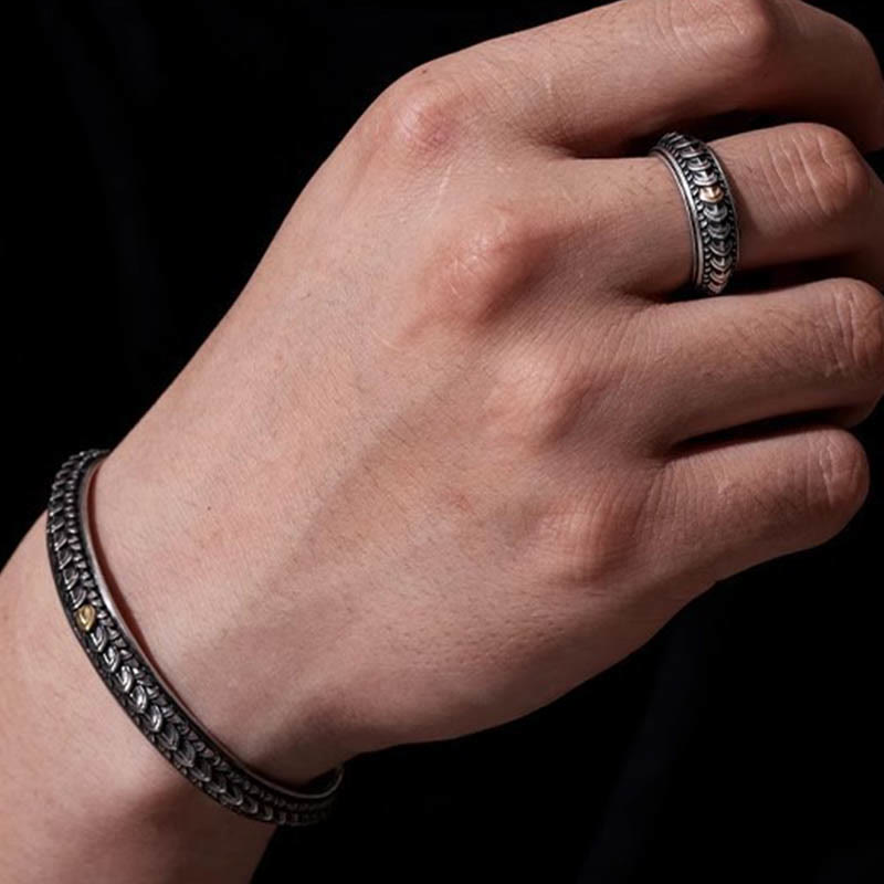 WorldNorse Vintage Dragon Scale Bracelet / Ring - image 26