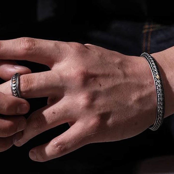 WorldNorse Vintage Dragon Scale Bracelet / Ring - image 19