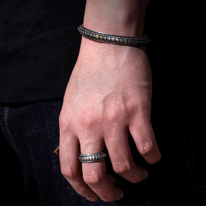 WorldNorse Vintage Dragon Scale Bracelet / Ring - image 22