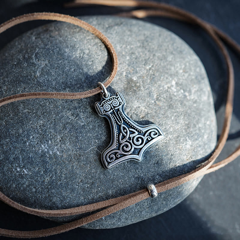 WorldNorse Handcrafted 999 Silver Mjolnir Necklace - image 3