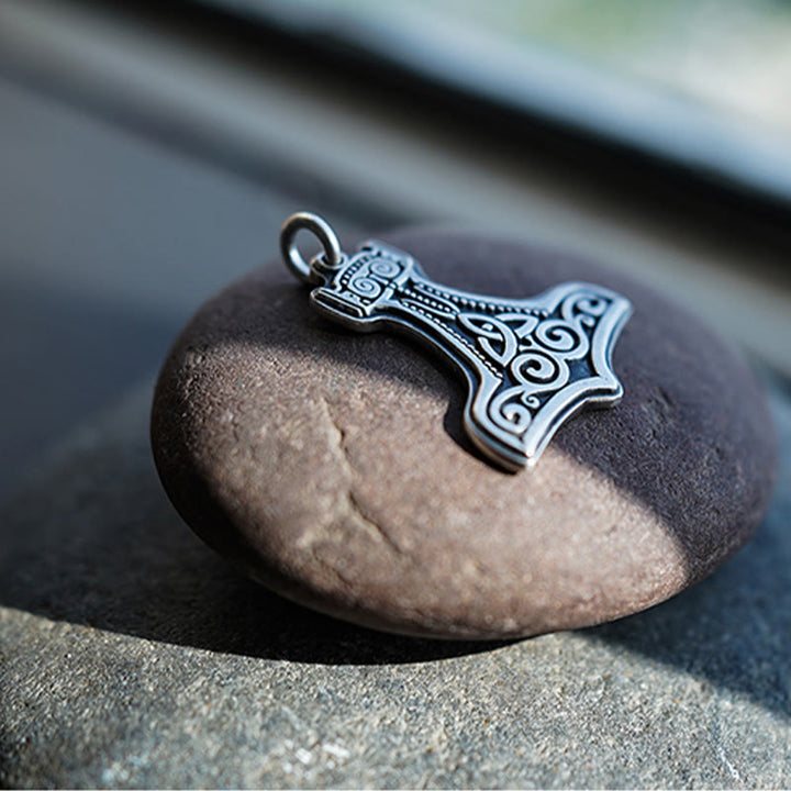WorldNorse Handcrafted 999 Silver Mjolnir Necklace - image 6