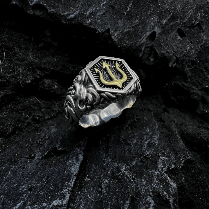 WorldNorse Poseidon Trident Battle Ring - image 3