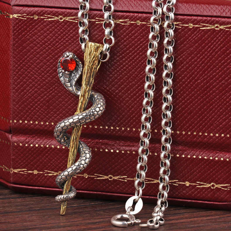 WorldNorse Ancient Egypt Staff Of Snake Protection God Necklace - image 6